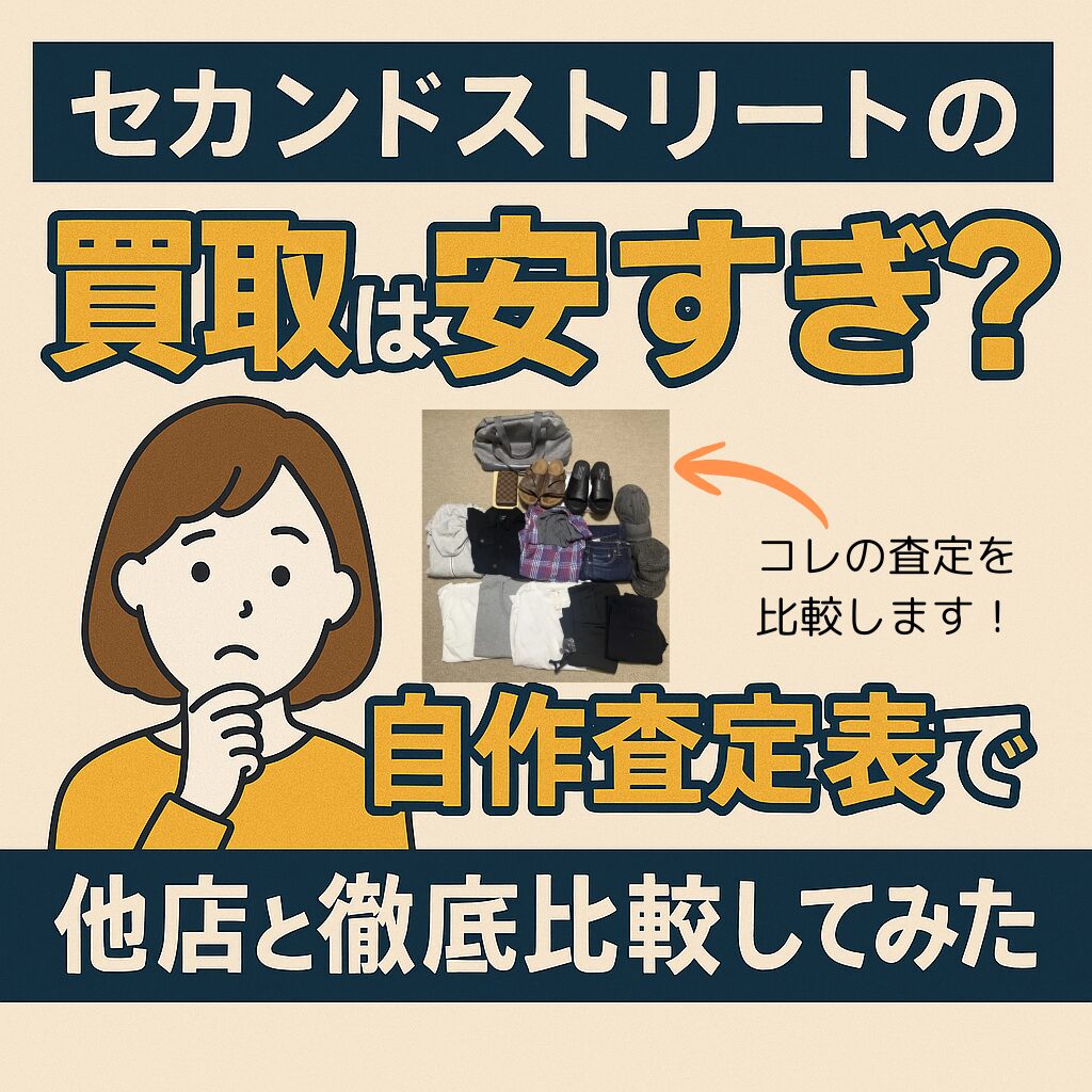 セカンドストリートの買取は安すぎ？