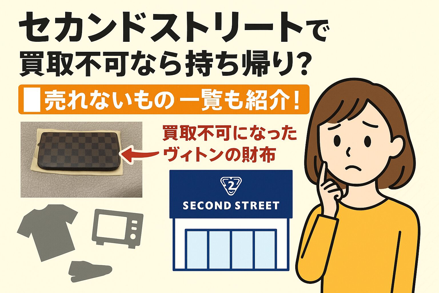 セカンドストリート買取不可で持ち帰り