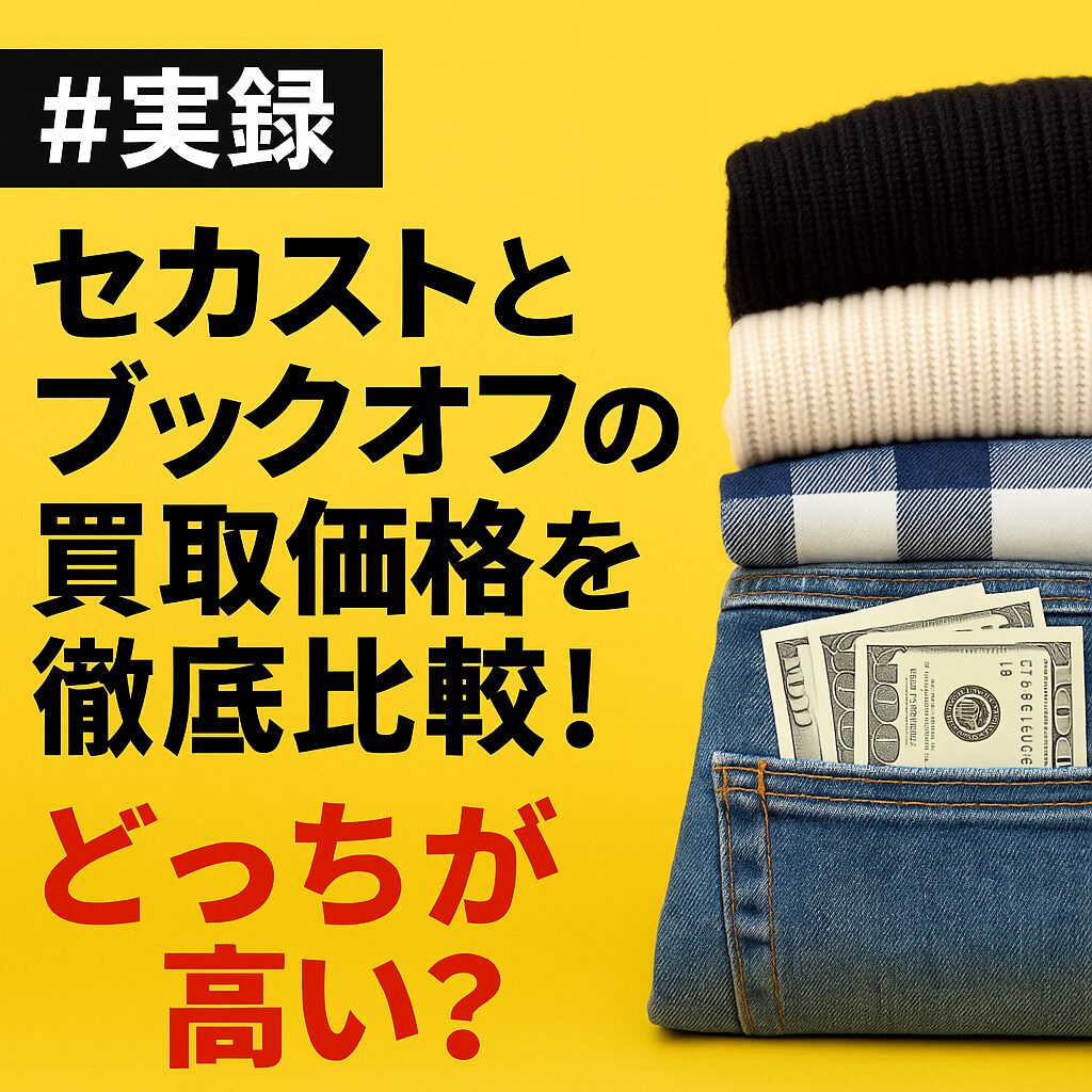 セカスト　ブックオフ　買取比較